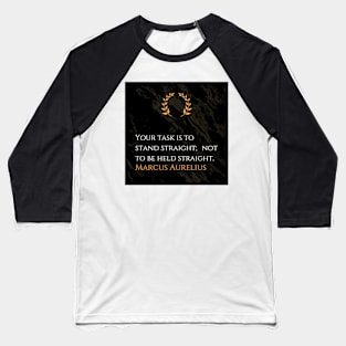 Marcus Aurelius's Charge: Embracing Personal Responsibility Baseball T-Shirt